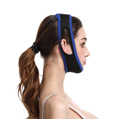 1PC Adjustable CPAP Anti Snore Chin Strap Stop Snoring Snore Belt Sleep Apnea Chin Support Straps Health Care Sleeping Aid Tools