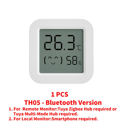 Tuya Zigbee Temperature Humidity Sensor Fridge Sensor Mini LCD Digital Display Bluetooth-Compatible Thermometer Hygrometer