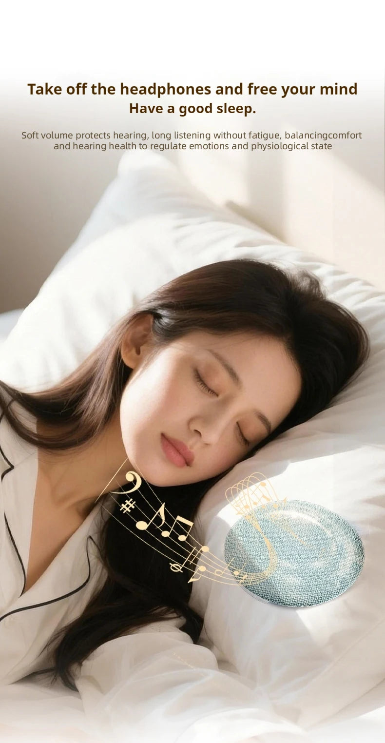 Bluetooth 6.0 Pillow Speaker for Sleeping, Wireless MP3 Music Player for Sleeping Ultra-Thin Under Pillow Sound Machine