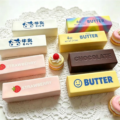 Squishy Soft Colorful Butter Squishy Fidget Toys Slow Rising Squeeze Vent Toy Squish Anti-Stress Autism Sensory Toy Gift Idea