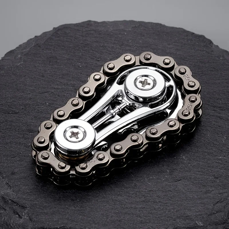 Anti-stress Anxiety Edc Fidget Adult Fingertip Spiral Sprocket Flywheel Metal Bicycle Chain Antistress Toy Fidgets Spinner Toys