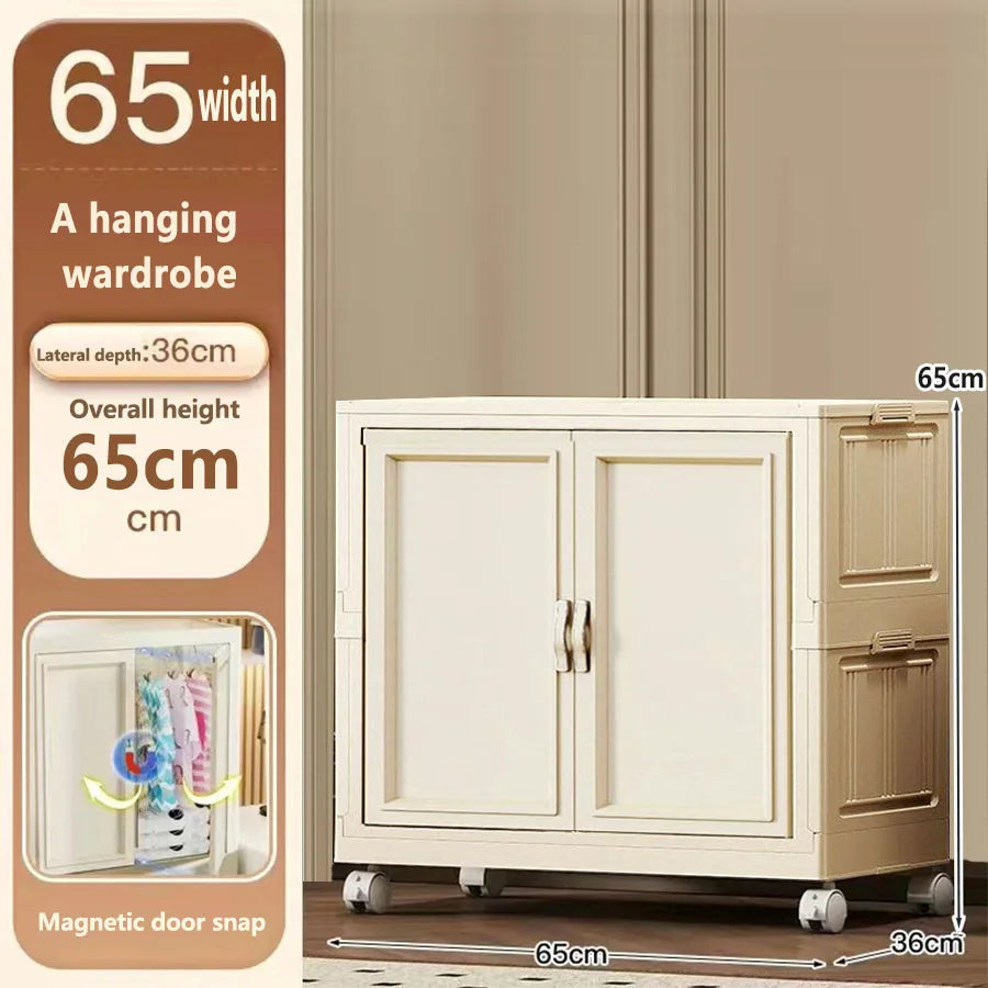 Home Use Baby Closet Easy Assembly Bedroom Storage Cabinet Thickened Children's Clothes Organizer Infant Wardrobe