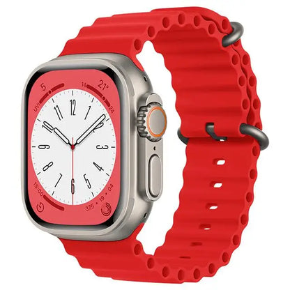 Ocean Strap for apple watch Band 44mm 40mm 45mm 41mm 49mm 46mm silicone correas bracelet iWatch series 7 5 6 3 se 8 Ultra 2 9 10