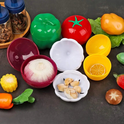 Plastic Food Storage Box Vegetable Fruit Sealed Box Kitchen Crisper Containers Onion Garlic Green Pepper Fresh Storage Tools
