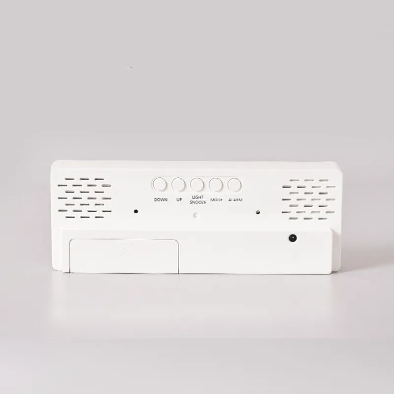 Voice Control Color Digital Alarm Clock TEMP Date Display Night Mode Snooze Table Clock Anti-disturb Function 12/24H LED Clock