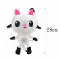 HOT Gabby Dollhouse Plush Toy Mercat Cartoon Stuffed Animals Smiling Cat Racing Car Cat Hug Gaby Girl Dolls Kids Birthday Gifts-