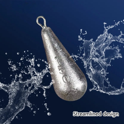 5pcs/20pcs 10g-100gFishing Weights Sinkers Teardrop-shaped hook-ring sinker for fishing Fishing tackle Casting Drop Shot Weights