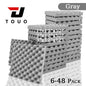 TOUO Acoustic Foam Fireproof Soundproofing Sponge 6/12/24/48 Pcs Egg Crate Soundproof Foam Studio Home Sound-absorbing