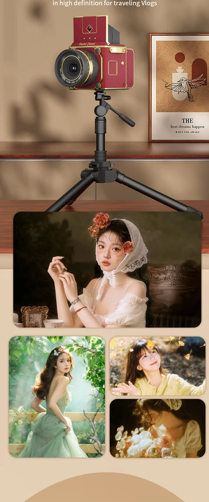 4K Retro Digital Camera 64MP Ultra Clear Pixels 16X Zoom 20 HD Screen Portable CCD Vintage Camera For Beginners And Students