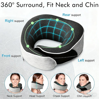 Snail Plane Neck Pillow - Travel Pillow, with a soft support design, suitable for sleeping, car ， train , office and home use