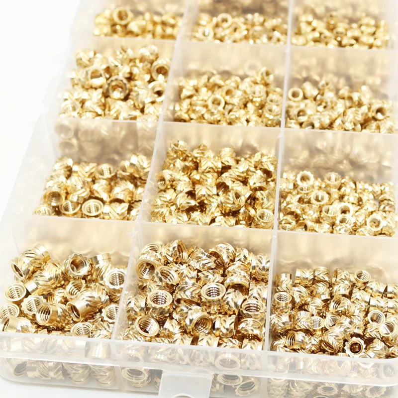 Heat Set Inserts Tool M2 M3 M4 M5 Brass Threaded Insert Nut Digital Soldering Iron for 3D Printing Plastic PCB Welding Press Nut