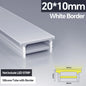 1M-10M LED Neon Rope Tube Soft Silicone Diffuser Channel Black/White Flexible Ribbon Strip Light for Recessed Channel