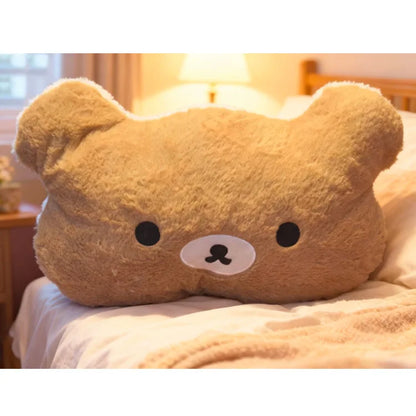 Best-selling Cute Rilakkuma Plush Warm Hand Pillow Cartoon Bear Peluche Stuffed Toy Soft Cushion Birthday Gift