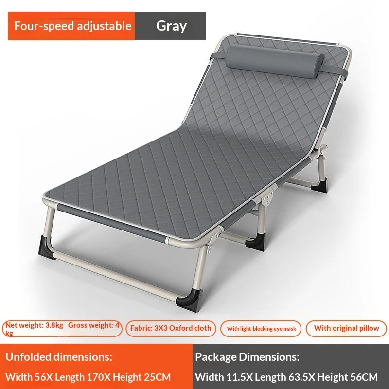 Portable Folding Beach Chair Lightweight Reclining Camping Chair Adjustable Aluminum Frame Heavy Duty Outdoor Lounger Chairs