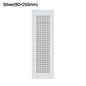 2pcs/set Aluminum Alloy Vents Cover Rectangle 50/80mm Wide Ventilator Grille Cover Breathable Mesh Louver Ventilation Grille