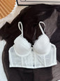 Luxury Fishbone Lace Bra Set for Small Chest | Anti-Sag Soft Underwire Push Up | Tuck Side Fat Enhancer | Sexy Tushy G & Panty
