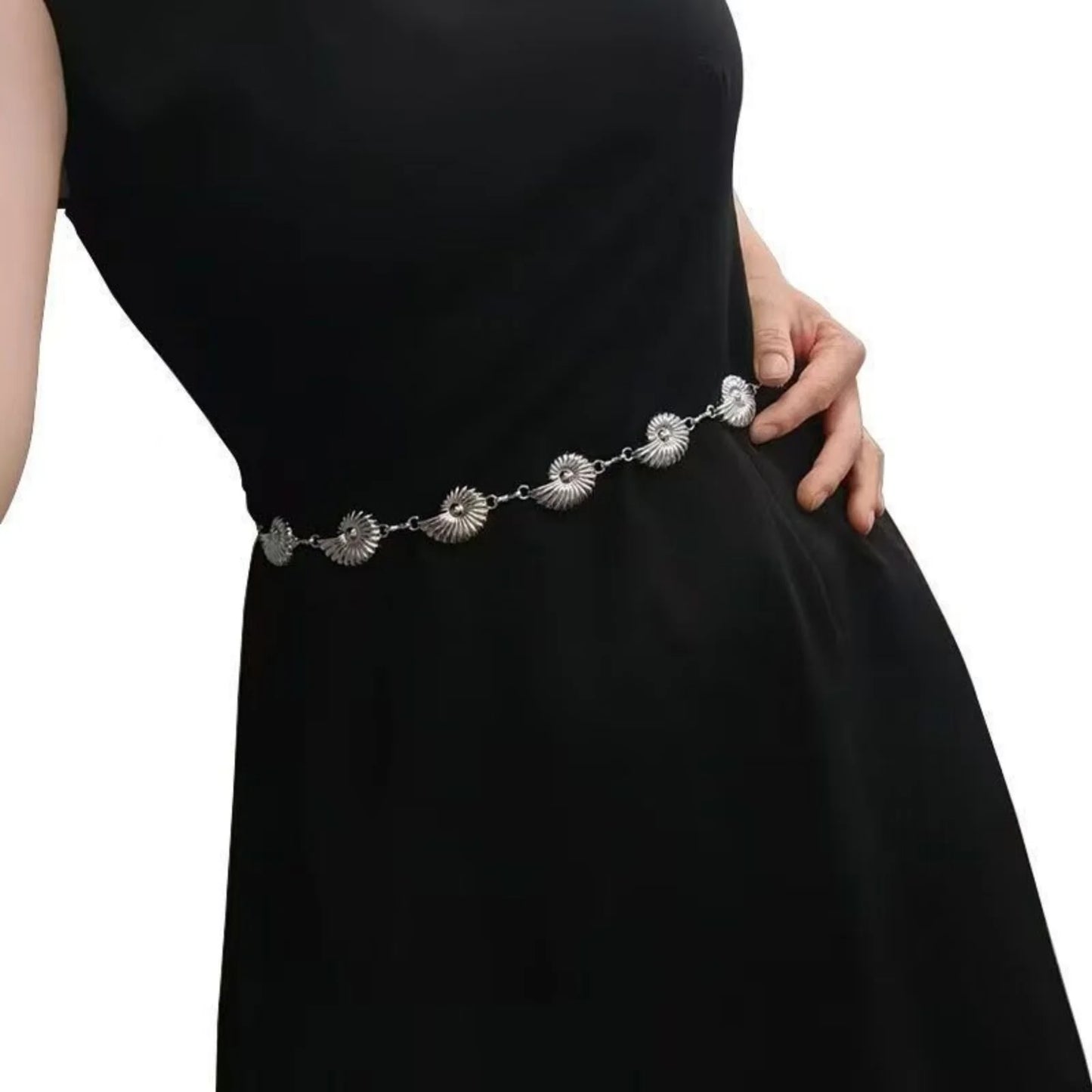 Retro Versatile Ethnic Style Metal Bohemian Waist Chain Belt For Women Fashion Sweater Chain Waist Seal Body Decor Accessories