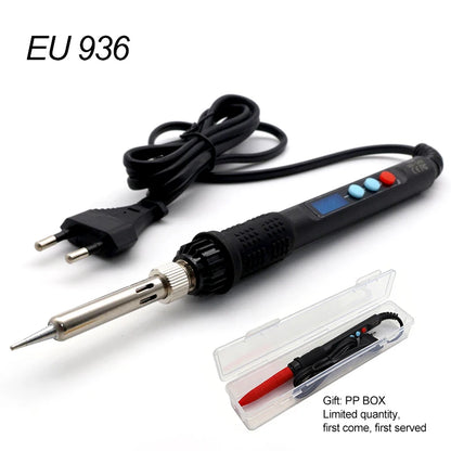 90W LED 936 Soldering iron adjust temperature With M2 M2.5 M3 M4 M5 M6 M8 Hot Melt Nuts Embedding tool For 3D Printer Parts