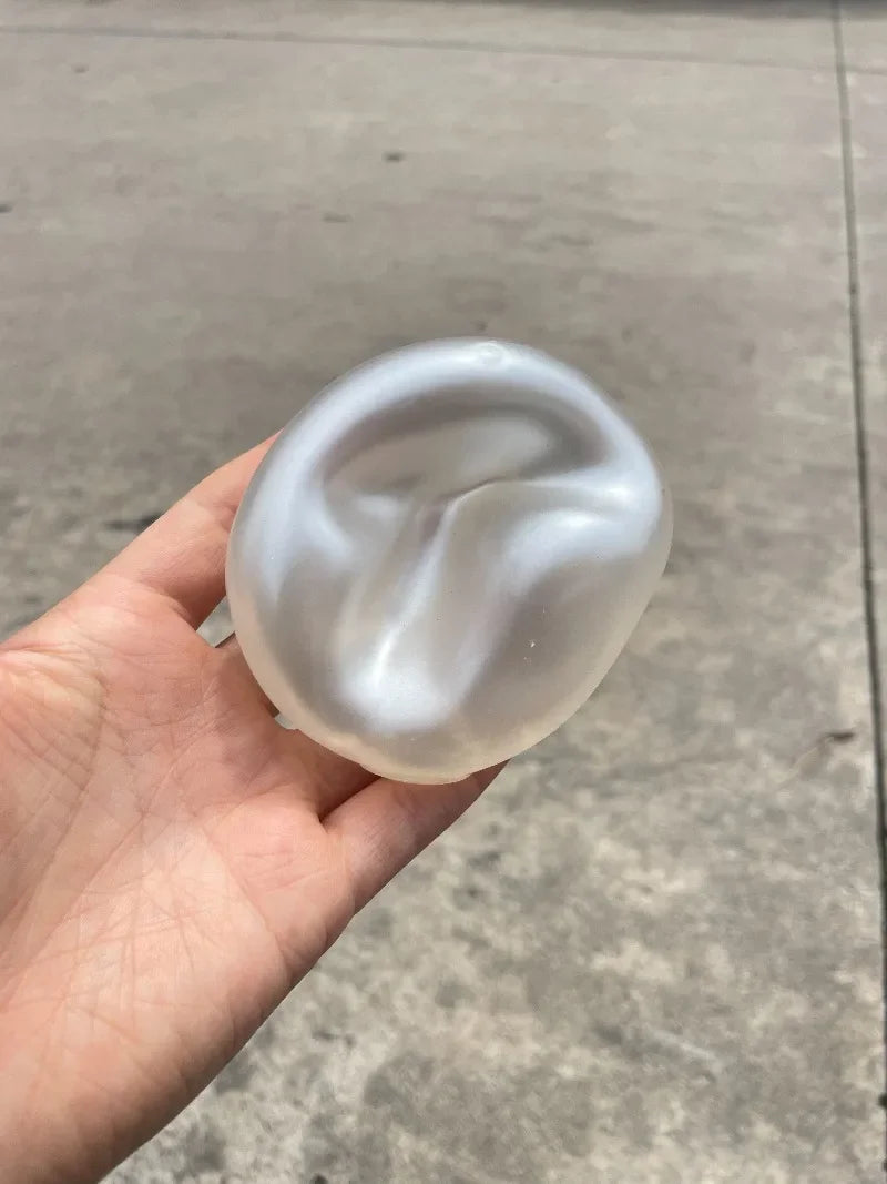 Moldable Squishy Pearl Coconut Oil Squeeze Toy Moldable Stress Ball Squishy Toy Slow Rising Decompression Sensory Toy for Adult