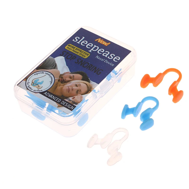 Anti Snore Nasal Dilator Stop Snoring Silicone Nose Clip Sport Easy Breath Nasal Clip Stop Snoring Aid Device Improve Sleeping