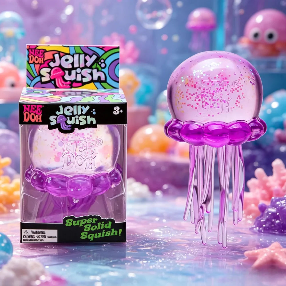 Squishies Nee Doh Meduza Zabawka do ściskania, Zabawka sensoryczna wodna Miękka galaretka do ściskania, antystresowa zabawka fidget