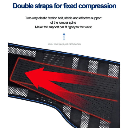 Adjustable Compression Back Support Waist Belt, Breathable Lumbar Brace for Sedentary Office, Handling Labor & Strength Training