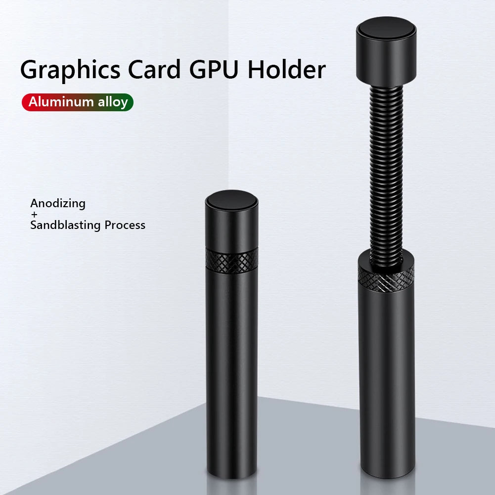 Uchwyt wspierający kartę graficzną GPU ze stopu aluminium, wspornik zapobiegający wyginaniu się karty graficznej, uchwyt do obudowy komputera PC