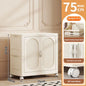 Foldable Baby Closet Plastic Infant Wardrobe Children's Clothing Storage Cabinet for Home Bedroom No Installation Needed