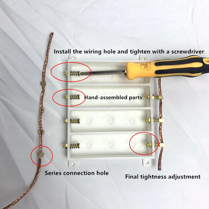 Weld-free 18650 Battery Holder/box Pure Copper High Current Lithium Battery in parallel in series DIY Battery Case 1s-8s 2s 5s
