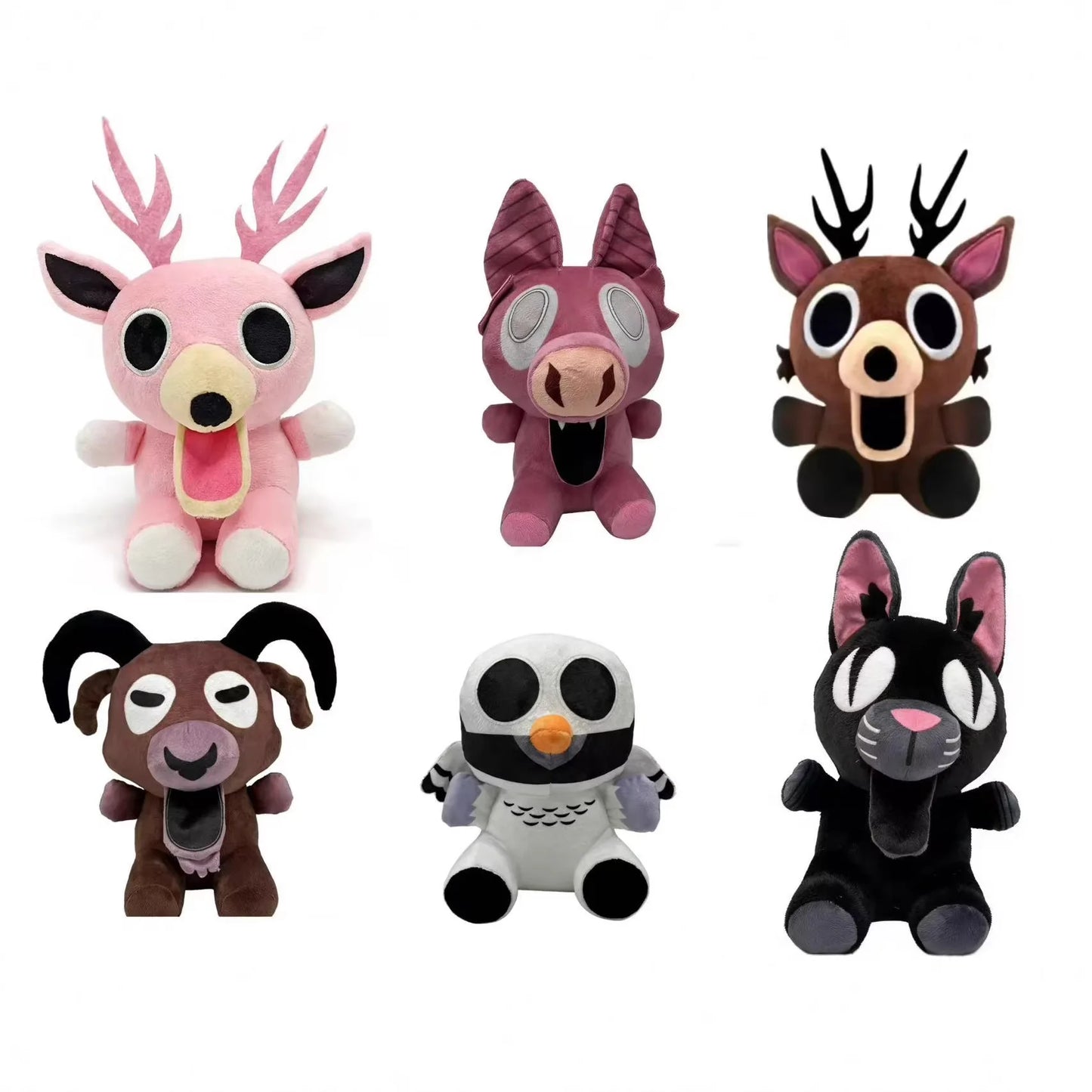 2026 New 99 Nights in The Forest Plush Toy Game The Deer Monster Stuffed Animal Cute Q Version Elk Doll Halloween Gift GG025