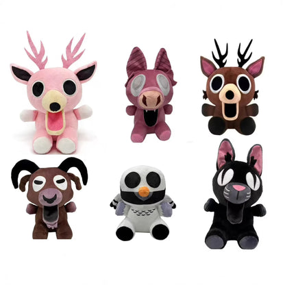2026 New 99 Nights in The Forest Plush Toy Game The Deer Monster Stuffed Animal Cute Q Version Elk Doll Halloween Gift GG025