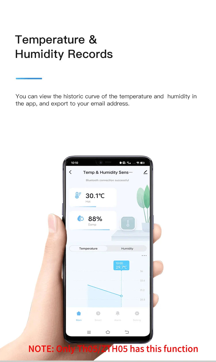 Tuya Zigbee Temperature Humidity Sensor Fridge Sensor Mini LCD Digital Display Bluetooth-Compatible Thermometer Hygrometer