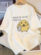 Women'S Round Neck T-Shirt Short Sleeve Japanese And Korean Style Cartoon Puppy Fashion Harajuku Kawaii T-shirt Y2K Clothing