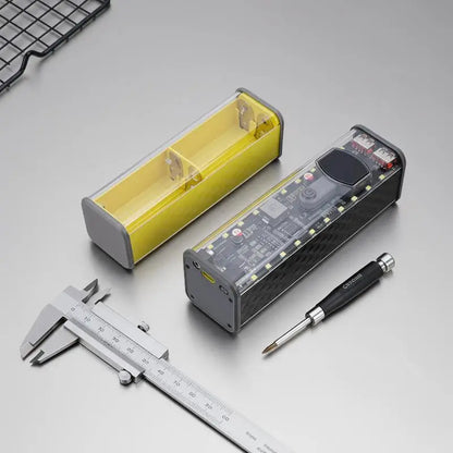 PD45W Super Fast Charging DIY Power Bank Case Weld-Free 8-Cell 18650 Battery Storage Box Daul USB Type C Output
