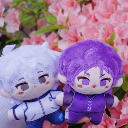 Mini Anime Plush Toys Michel Caesar Mikage Reo Nagi Seishiro Chigiri Hyoma Bachira Meguru Cute Stuffed Starfish body Doll Gifts