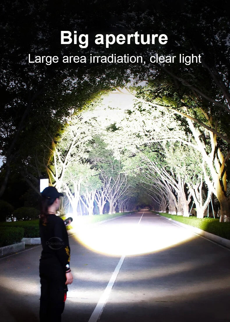 NEW 998000000LM LED Handheld Flashlight USB Rechargeable High Strong Power Led Tactical Torch Ultra-Bright 15000mAh Lantern