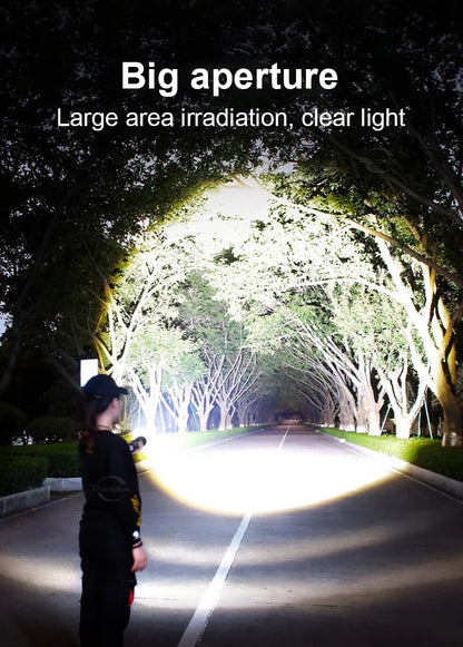 NEW 998000000LM LED Handheld Flashlight USB Rechargeable High Strong Power Led Tactical Torch Ultra-Bright 15000mAh Lantern