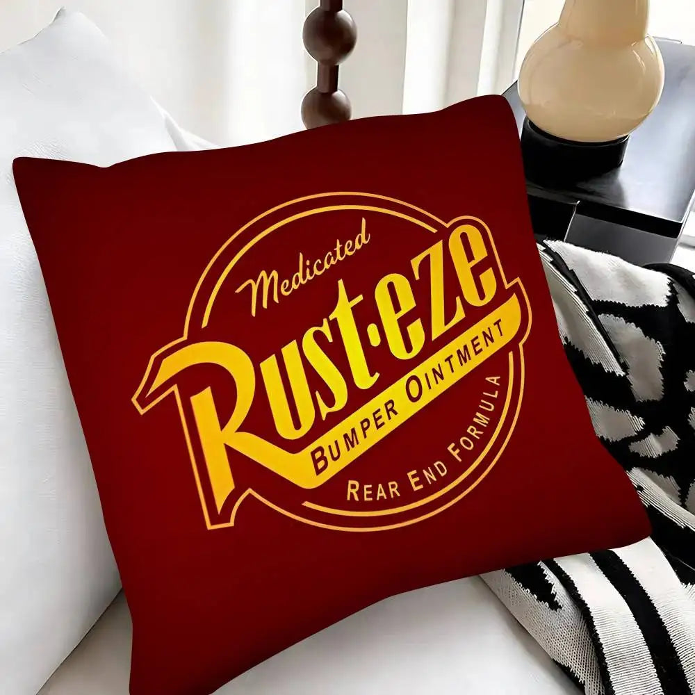 Cartoon Car Lightning McQueen Pillow Case Fashion Square Pillowcase Bedroom Sofa Room Ins Decoration Leisure