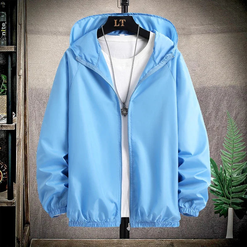 Camping Rain Jacket Men Women Waterproof Sun Protection Clothing Fishing Hunting Clothes Quick Dry Skin Windbreaker With Pocket