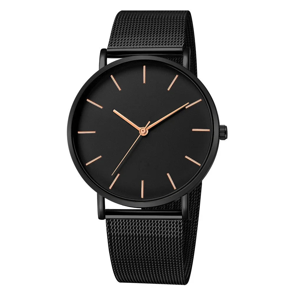 Ultra-thin Fashion Watch Women Luxury Metal Mesh Belt Ladies Quartz Wristwatches Minimalist Elegant Woman Watches reloj mujer