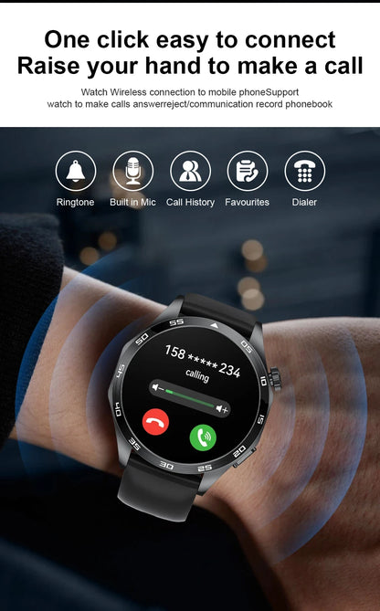 LIGE Micro Physical Examination ECG Smart Watch Men Bluetooth Call Heart Rate Blood Pressure Oxygen Health Smartwatch 2025 New