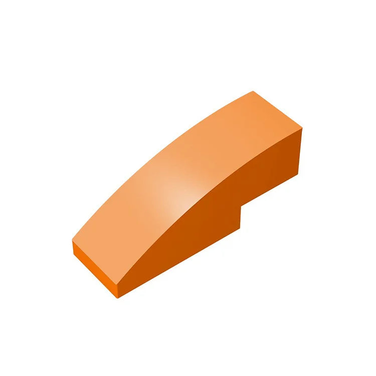 100pcs MOC Part 50950 Slope Curved 3 x 1 No Studs Building Block Particles DIY Construction Compatible Brick Toy Kid Gift