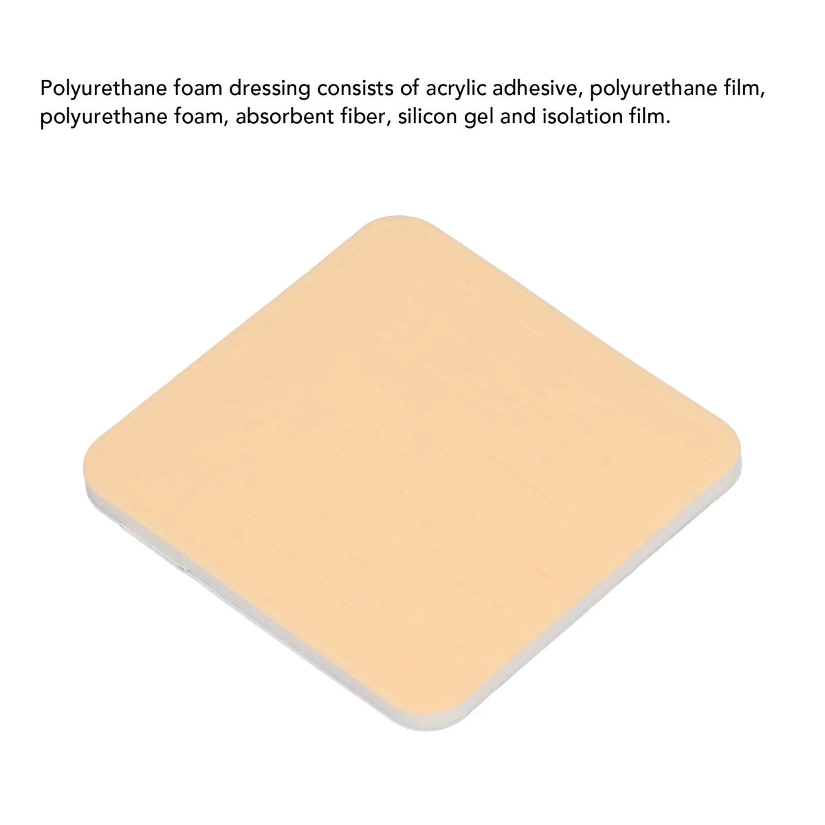 Wound Dressing Foam Dressing Non Bordered Non Adhesive 10x10cm Highly Absorbent Waterproof Dressing for Wound Care
