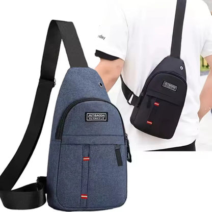 Adjustable chest bag for both men and women, one shoulder diagonal cross single shoulder bag, Oxford cloth chest bag