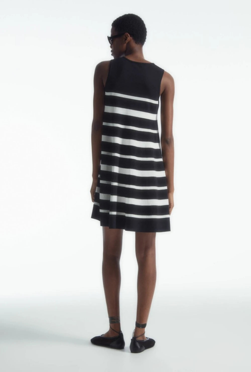XIMIAN APPAREL 2026 YAZHIMEI traf cos summer new style of Ladies' casual fashion Standard style A-shaped striped knitted dress