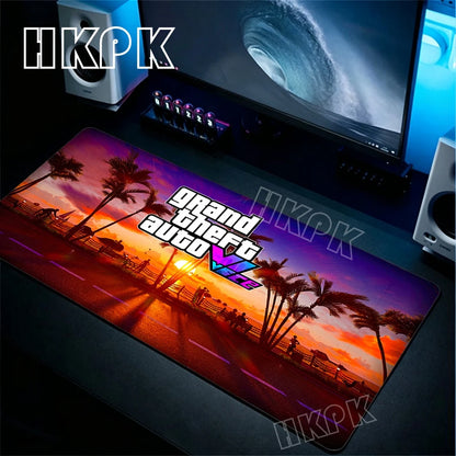 Game Grand Theft Auto GTA Mouse Pad Laptop Gaming Mousepad Size for large Edge Locking Game Keyboard Pads Decorate the bedroom