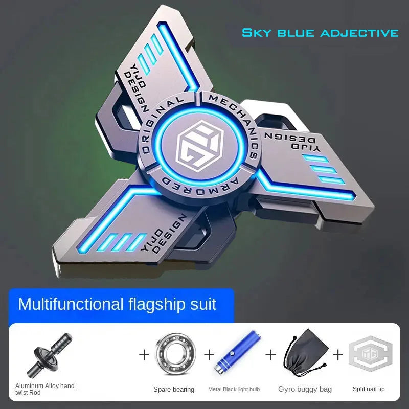 uminous metal EDC fidget spinner stress relief pressure reduction finger toy cool spinner ADHD  aids Creativity gift for boys
