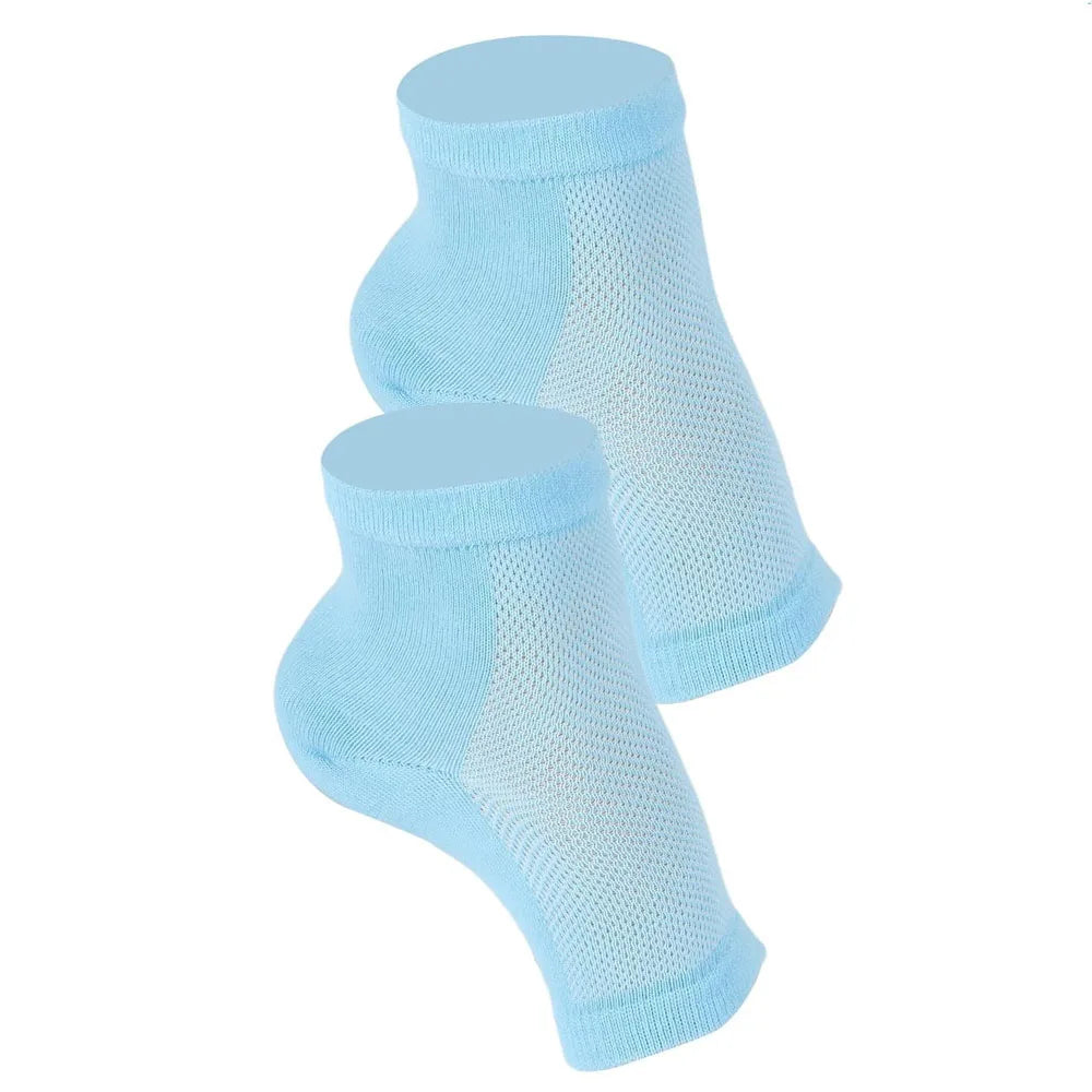 1Pair Heel Moisturizing Socks Open Toe Socks Cracked Gel Heel Socks Foot Toeless Heel Repair Socks for Women Dry Hard Cracked