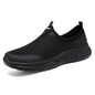 Men's Summer New Mesh Breathable Anti-Odor Slip-On Casual Shoes Lightweight Comfort Dad Walking Flats Soft Sole Outdoor Loafers