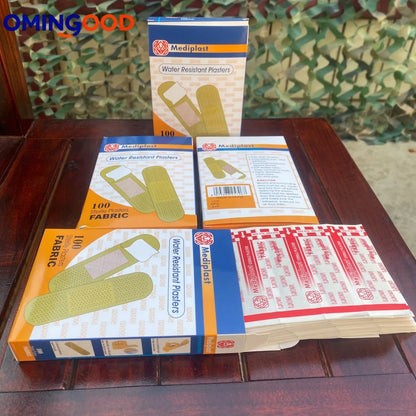 100Pcs Waterproof Cartoon Band-Aids Adhesive Hemostasis Bandages for First Aid Emergency Medical Dressing Sticking Plaster